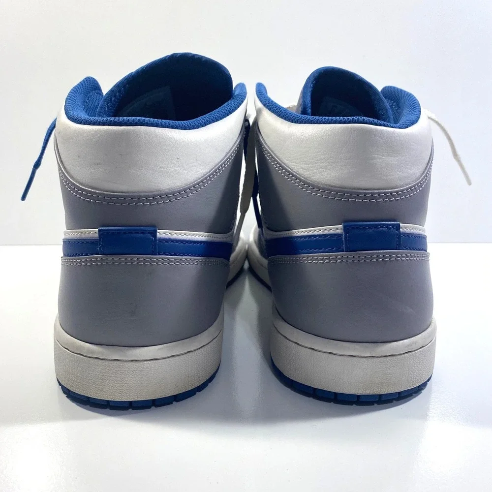 Nike Mens  Size 11 Air Jordan 1 Mid Cement True Blue Mid Top DQ8426-014
